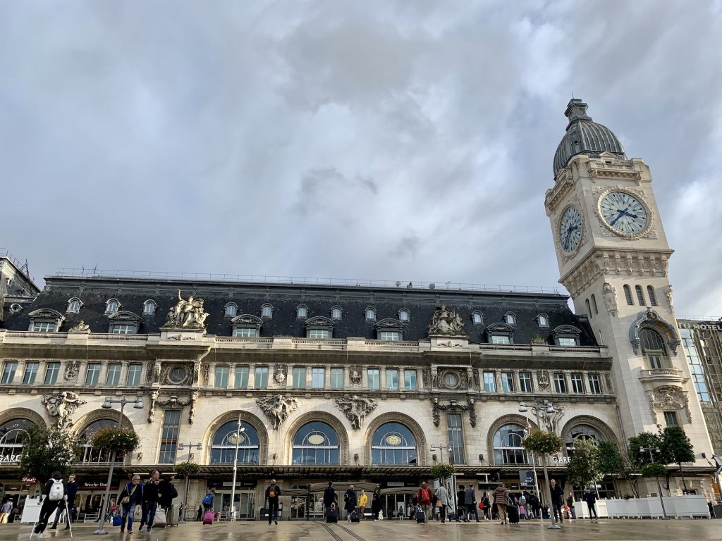 The entrance to the Gare de Lyon in Paris